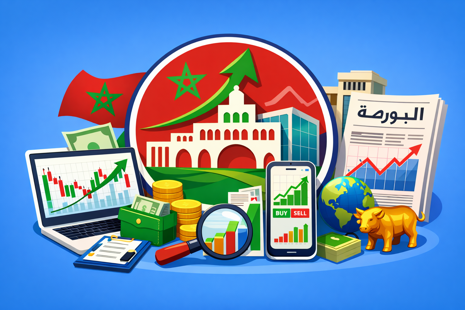 دليل الاستثمار في بورصة الدار البيضاء: الإطار القانوني وآليات شراء وتداول الأسهم